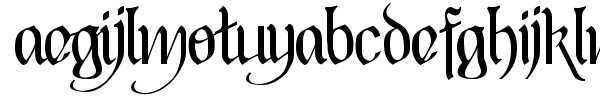 Black Heart Inertia font preview